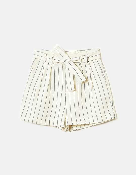 TALLY WEiJL, Leinen Mini Shorts for Women
