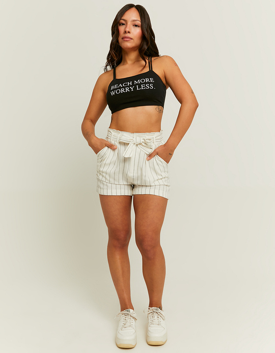 TALLY WEiJL, Leinen Mini Shorts for Women
