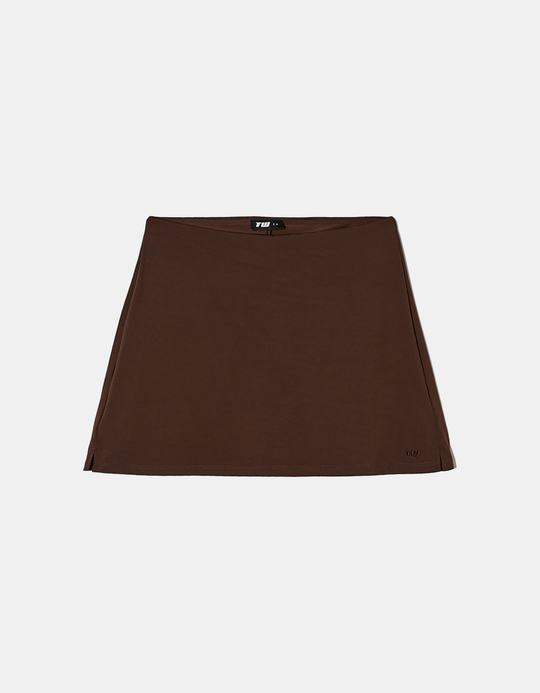 TALLY WEiJL, Brauner Basic Mini Skort for Women