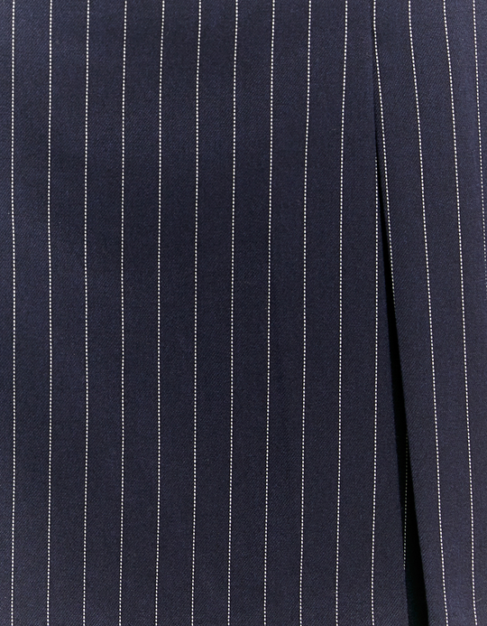 TALLY WEiJL, Jupe-Short Bleue Plisée à Fines Rayures for Women