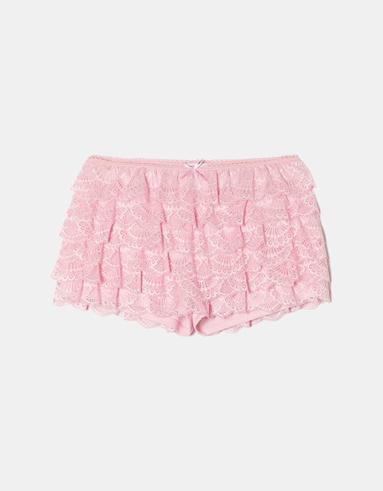 TALLY WEiJL, Pink Bloomer Micro Shorts for Women