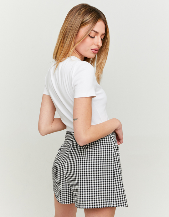 TALLY WEiJL, Mini Jupe-Short à Imprimé Vichy for Women