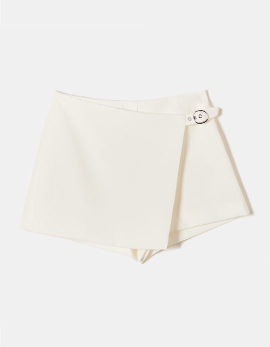 TALLY WEiJL, Mini Jupe-Short Blanche for Women