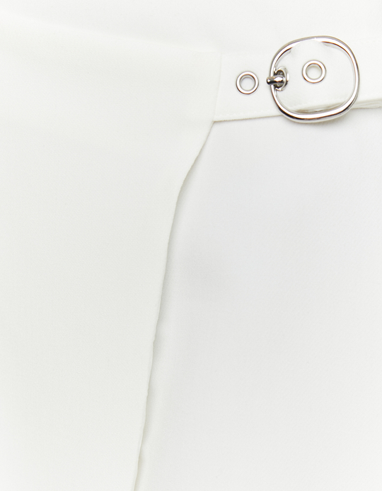 TALLY WEiJL, Mini Jupe-Short Blanche for Women