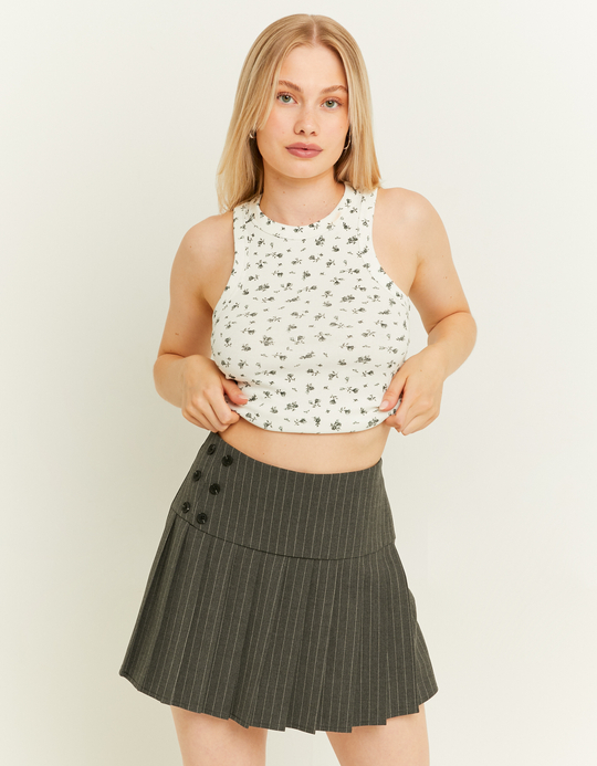 TALLY WEiJL, Pinstripe Skort with Pleats for Women
