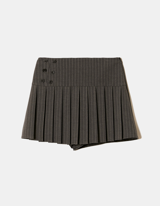 TALLY WEiJL, Pinstripe Skort with Pleats for Women