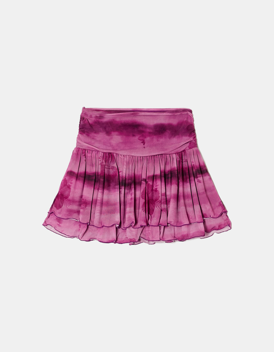 TALLY WEiJL, Purple Printed Mini Skirt for Women