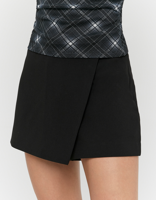 TALLY WEiJL, Black Mini Skort for Women