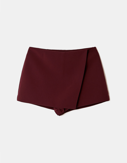 TALLY WEiJL, Mini Skort Bordeaux for Women