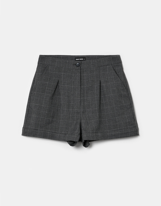 TALLY WEiJL, Pantaloncini Grigi a Vita Alta for Women