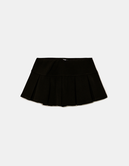 TALLY WEiJL, Black Pleated Skort for Women