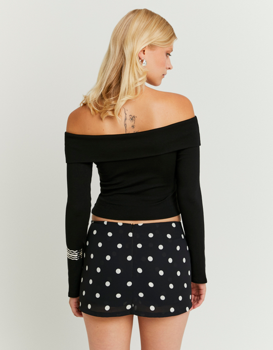 TALLY WEiJL, Skort Nera a Pois for Women