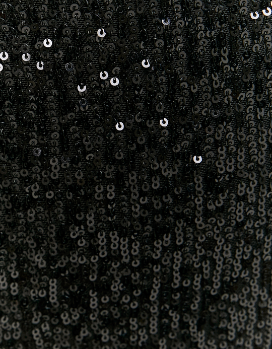 TALLY WEiJL, Short Noir Taille Haute en Sequins for Women