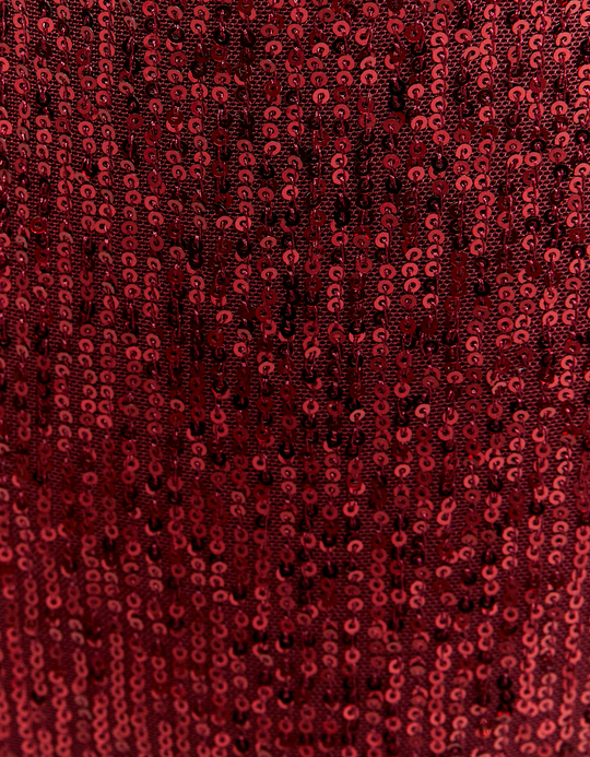 TALLY WEiJL, Pantaloncino - Culotte A Vita Alta Bordeaux con Paillettes for Women