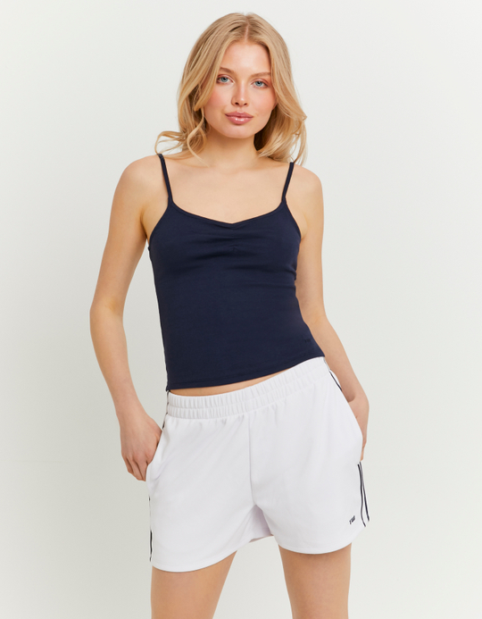 TALLY WEiJL, Shorts sportivi bianchi in felpa for Women