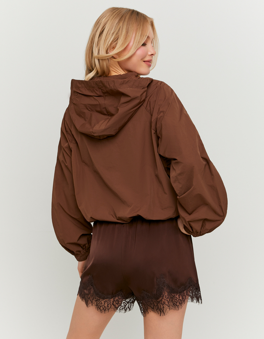 TALLY WEiJL, Brown Shorts with Lace for Women