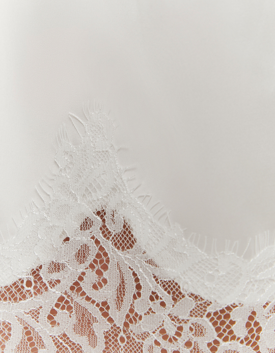 TALLY WEiJL, White Shorts with Lace for Women