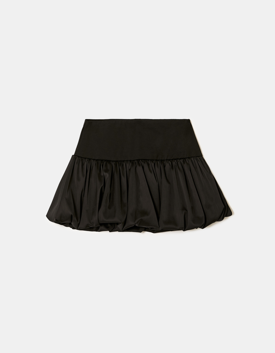 TALLY WEiJL, Schwarzer Satin Skort for Women