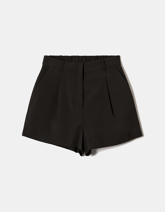TALLY WEiJL, Schwarze High Waist Tailoring Shorts for Women