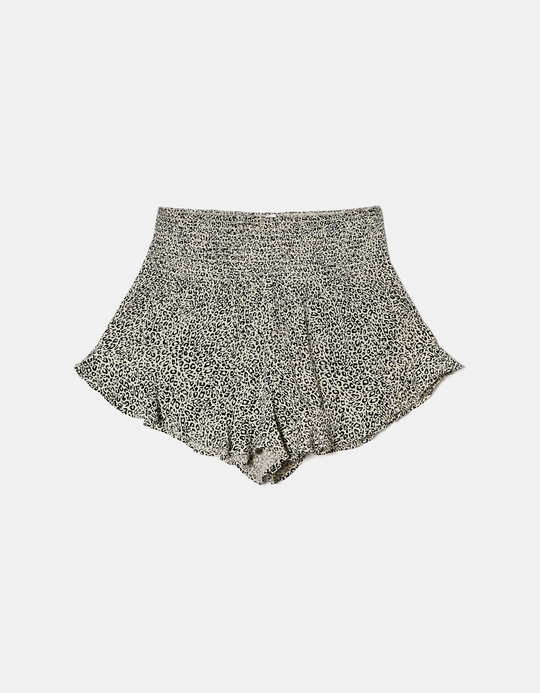 TALLY WEiJL, Leo Print High Waist Ruflled Shorts for Women