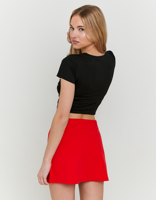 TALLY WEiJL, Red Basic Mini Skort for Women