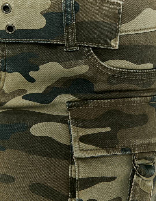 TALLY WEiJL, Camouflage Mini Skirt for Women