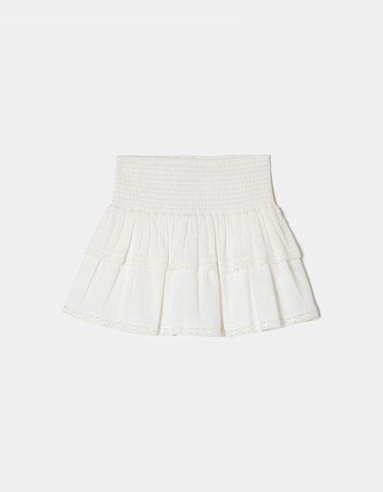 TALLY WEiJL, Weisser Voile Mini Rock aus Baumwolle for Women