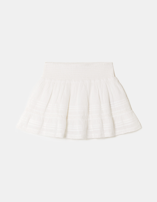 TALLY WEiJL, White Low Waist Mini Skirt for Women
