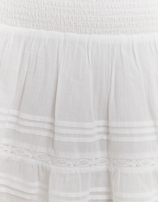 TALLY WEiJL, White Low Waist Mini Skirt for Women