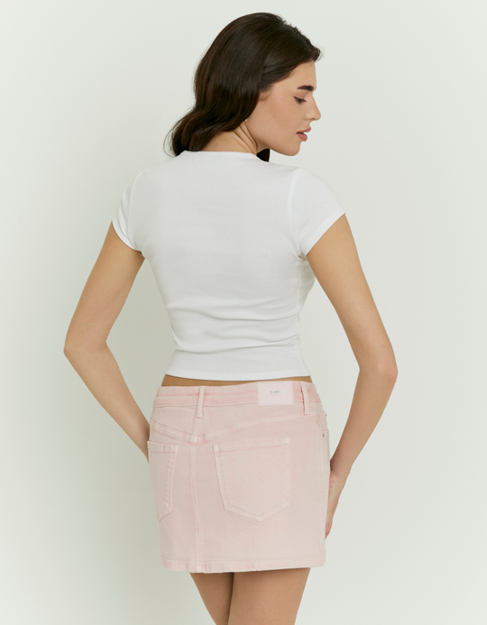 TALLY WEiJL, Pink Buttoned Mini Skirt for Women