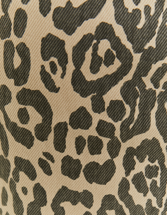 TALLY WEiJL, Leo-Print Maxi-Jeansrock for Women