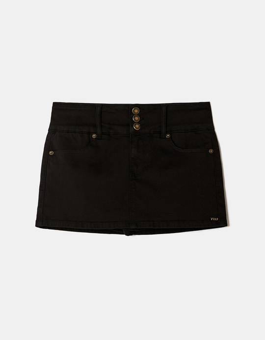 TALLY WEiJL, Black Mini Skort for Women