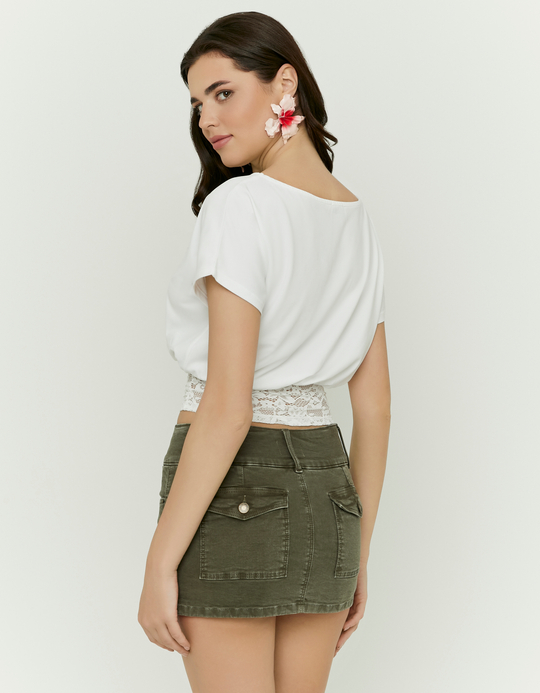 TALLY WEiJL, Green Mini Skort for Women