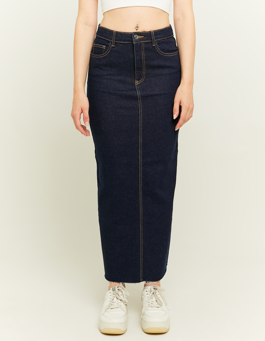 TALLY WEiJL, Dunkelblauer Maxi-Jeansrock for Women