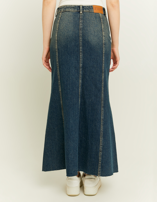 TALLY WEiJL, Dark Wash Long Denim Skirt for Women
