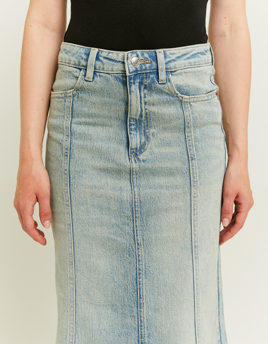 TALLY WEiJL, Light Wash Long Denim Skirt for Women