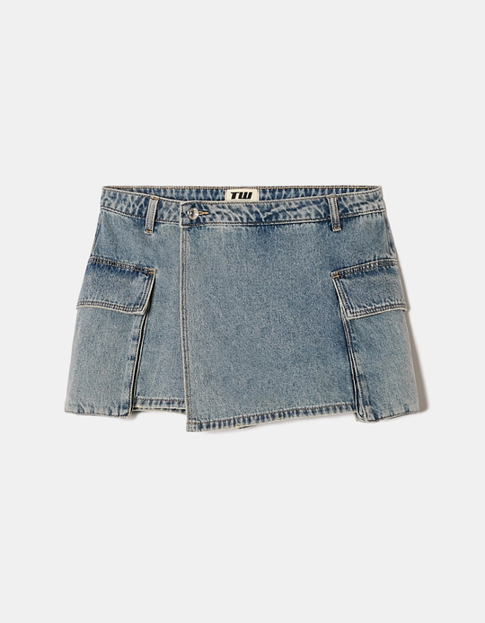 TALLY WEiJL, Wrapped Cargo Mini Skirt for Women