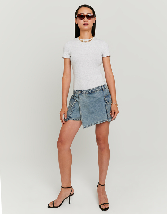 TALLY WEiJL, Wrapped Cargo Mini Skirt for Women