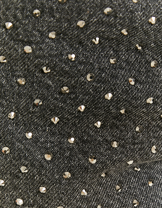 TALLY WEiJL, Jupe-Short en Jean avec Strass Taille Mi-Haute for Women