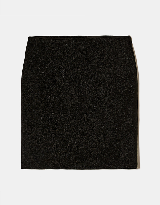 TALLY WEiJL, Minigonna Nera in Lurex for Women