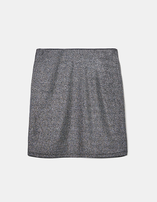 TALLY WEiJL, Grauer Mini Rock aus Lurex for Women