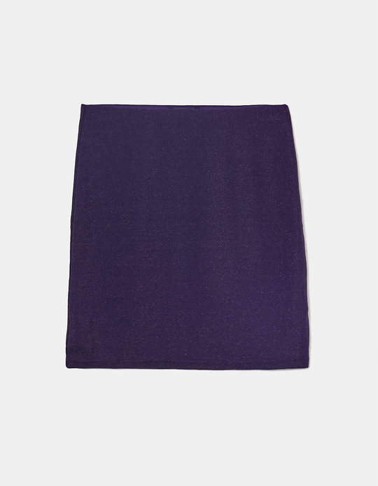 TALLY WEiJL, Violetter Mini Rock aus Lurex for Women