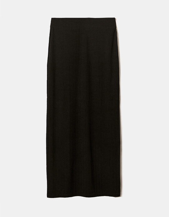 TALLY WEiJL, Jupe midi noire avec fente latérale for Women