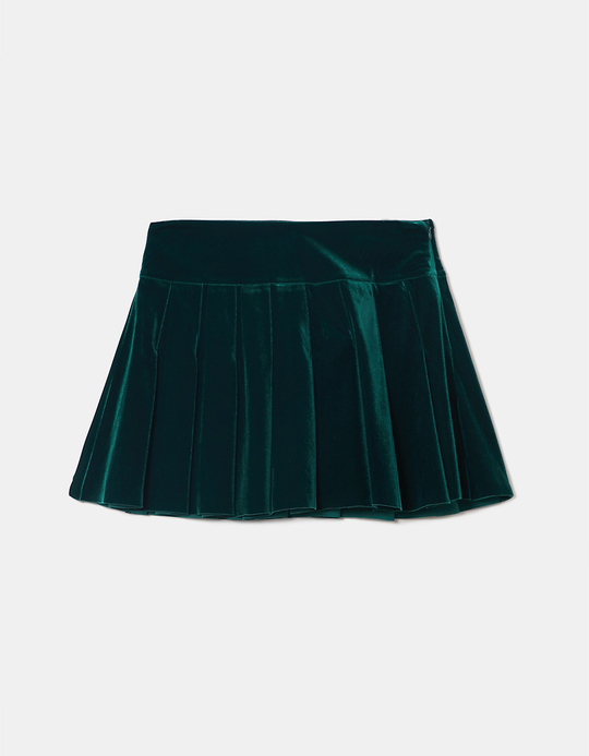 TALLY WEiJL, Grüner Plissierter Mini Rock for Women