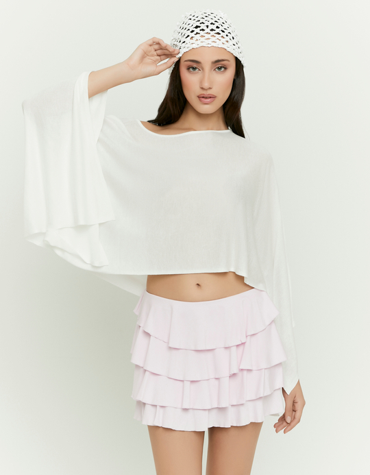 TALLY WEiJL, Minigonna Rosa con Volant for Women