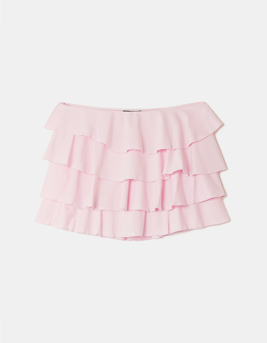 TALLY WEiJL, Rosa Minirock mit Rüschen for Women
