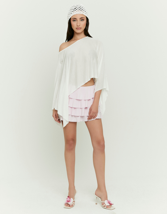 TALLY WEiJL, Rosa Minirock mit Rüschen for Women