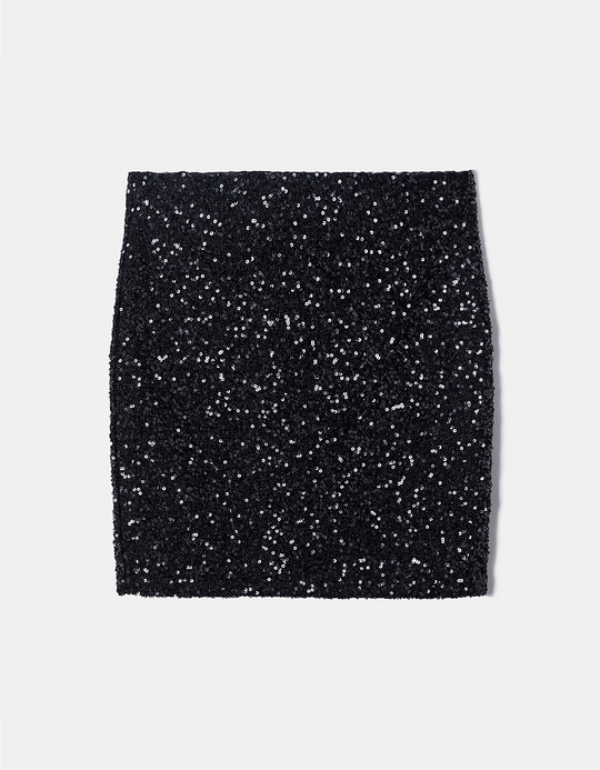 TALLY WEiJL, Gonna nera con paillettes for Women