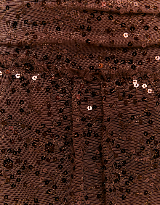 TALLY WEiJL, Brown Sequined Mini Skirt for Women