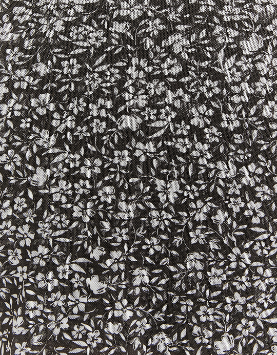 TALLY WEiJL, Mini Jupe en Mesh Noire Imprimé Floral for Women